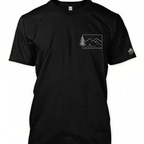 Black Northwest Mountains T-Shirt